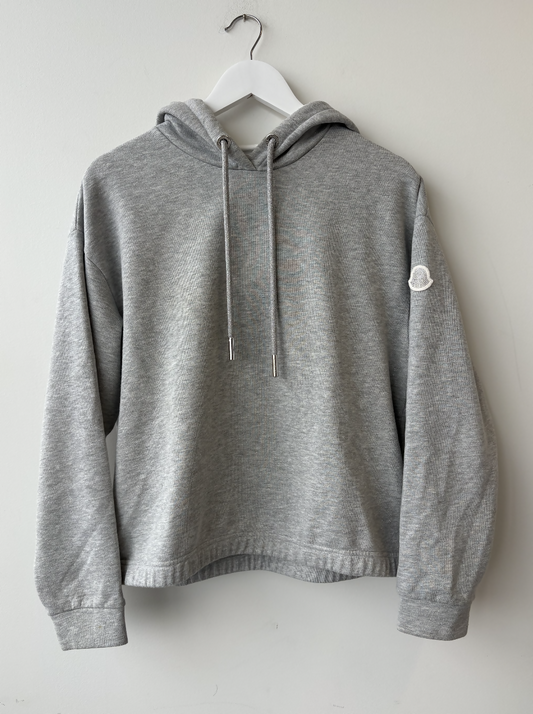 Moncler Logo Patch Hoodie in Grey