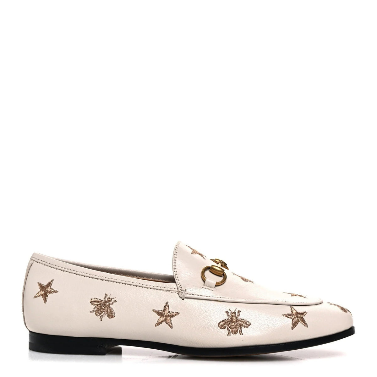 Gucci embroidered Bees and Stars Loafers