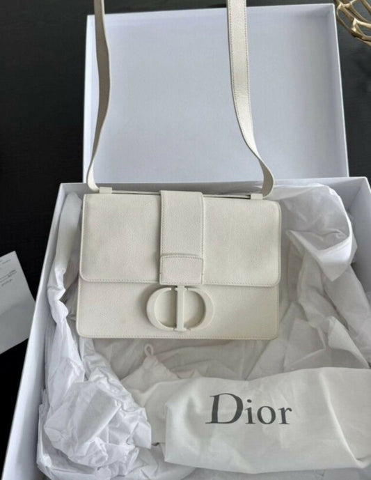 Christian Dior 30 Montaigne Ultra Matte Bag — White | Full Set 