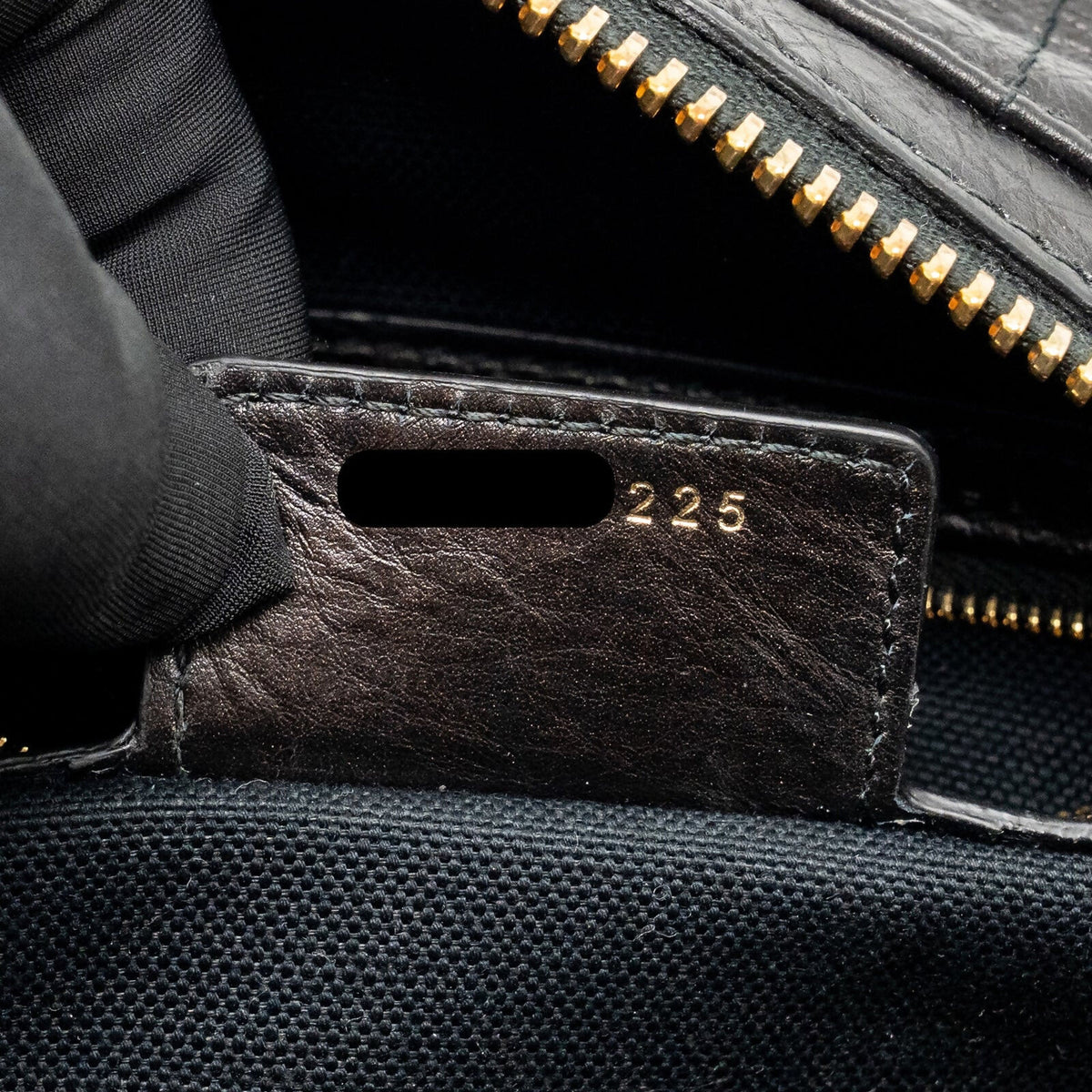 Dior Medium D-Journey Bag Crinkled calfskin Black
