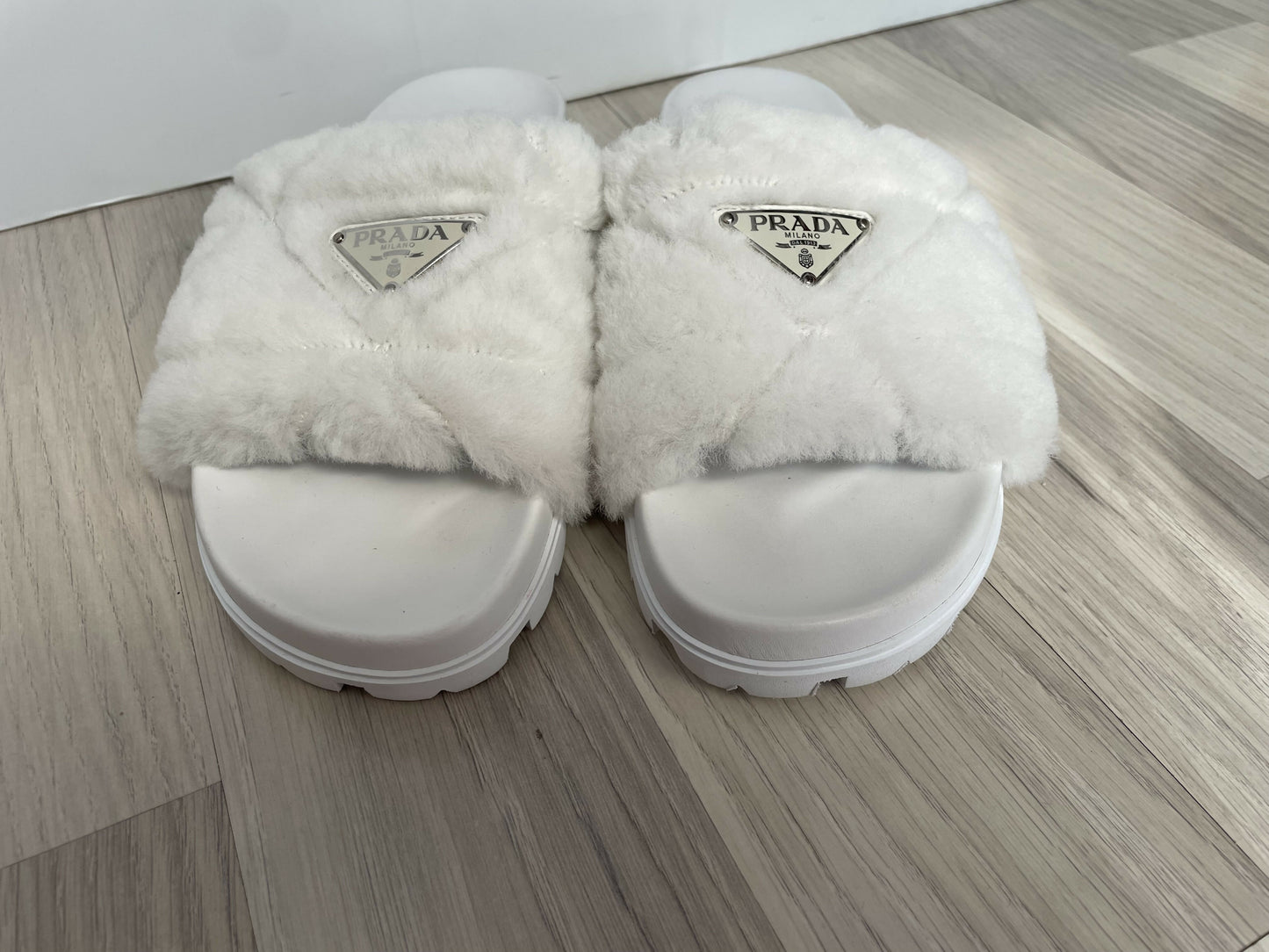 Prada montone sandals