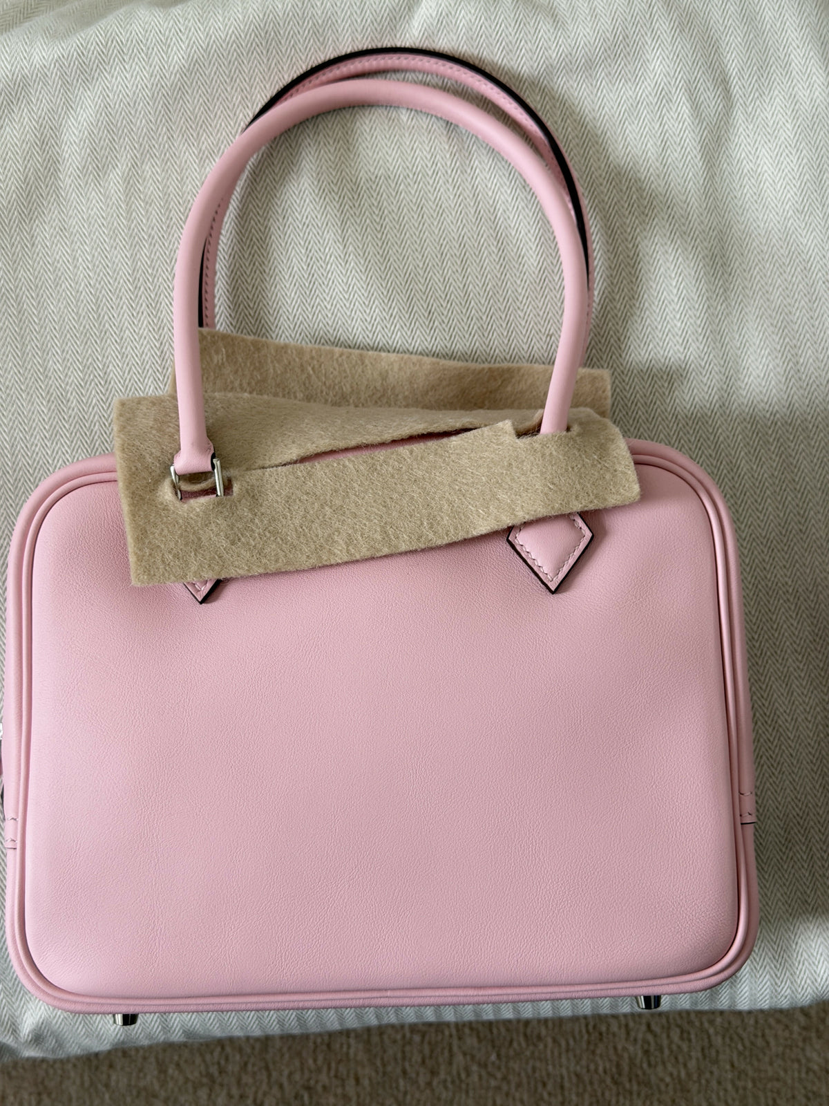 Hermès Plume Mini Bag in Sakura Pink