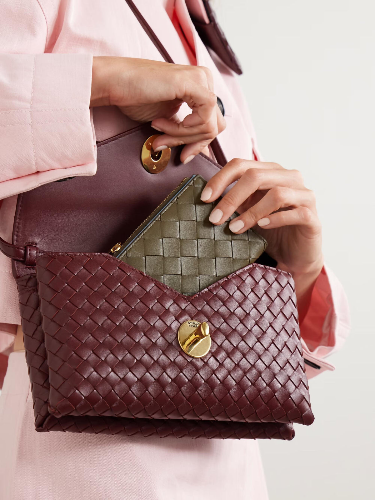 Bottega Veneta Intrecciato Leather Wallet - New