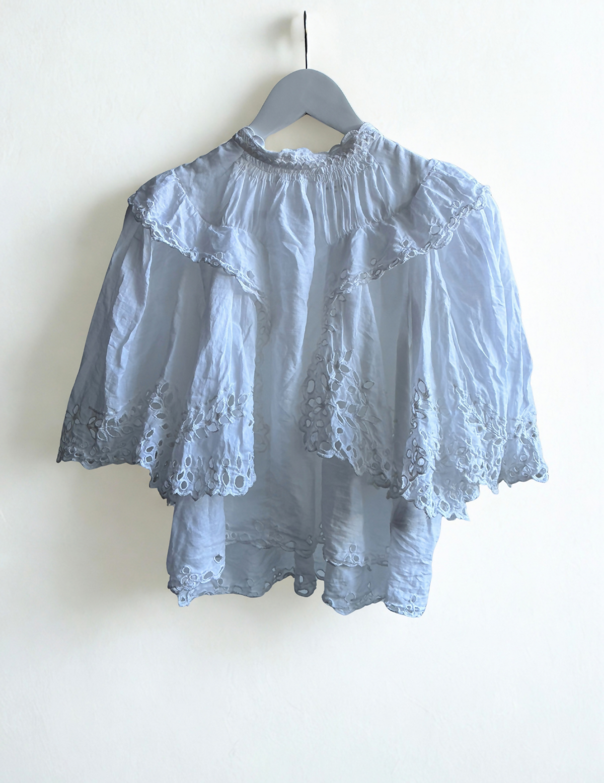 Marant Étoile Katia Ruffled Broderie-Anglaise Cotton Top