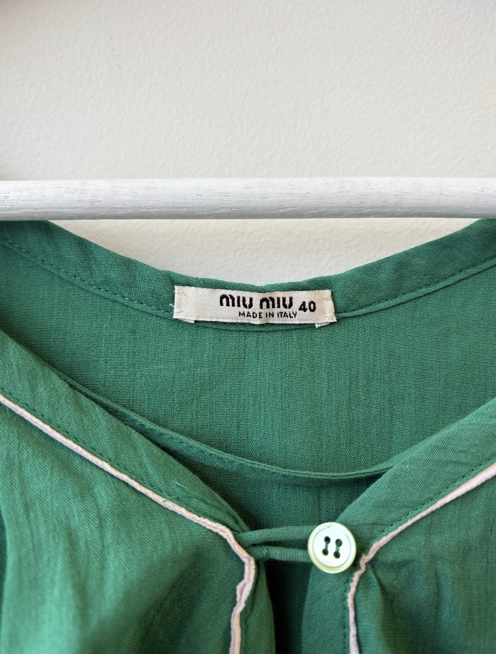 Miu Miu Green Mini Dress