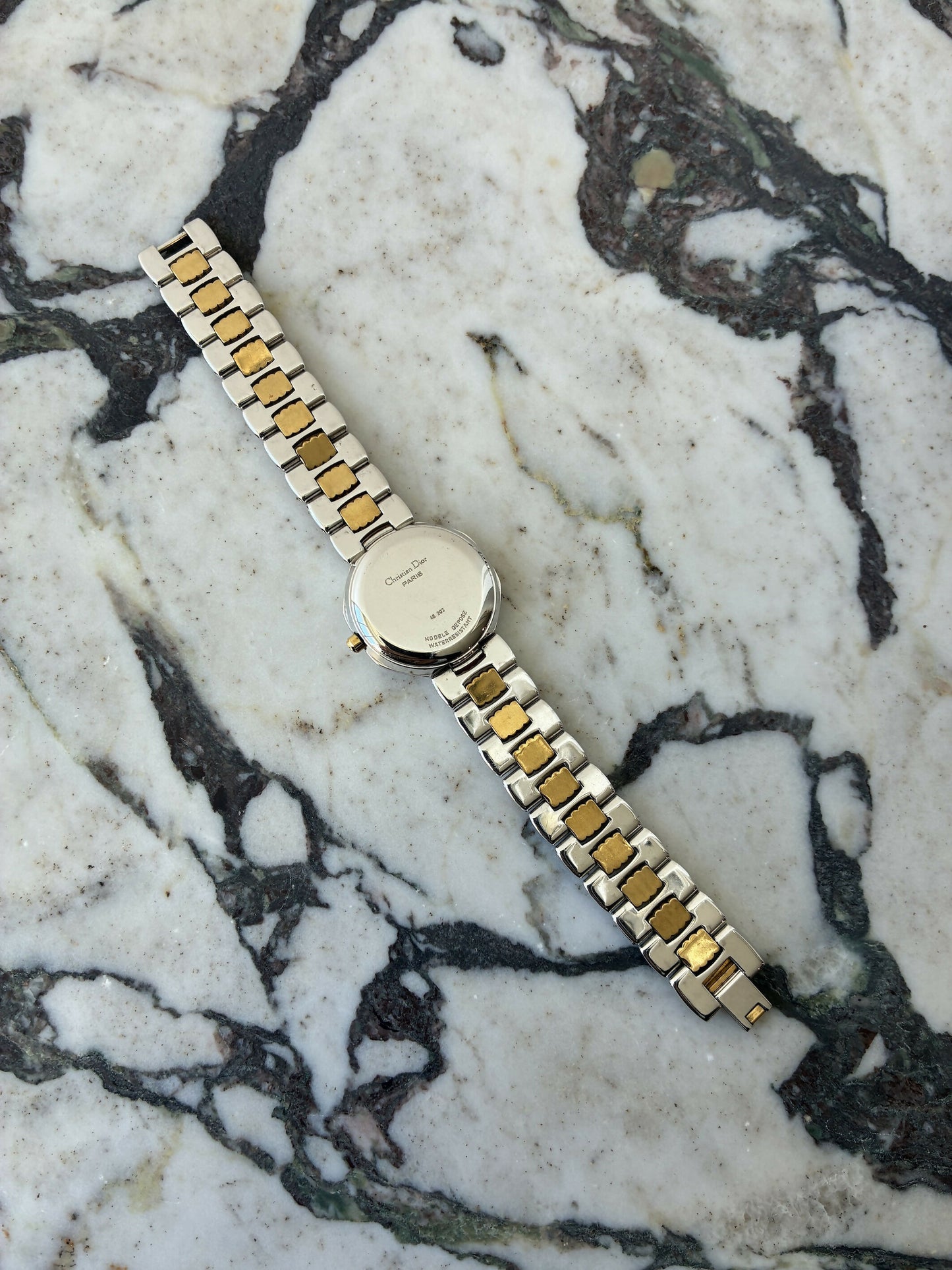 Christian Dior Bi-Tone Octagon Watch