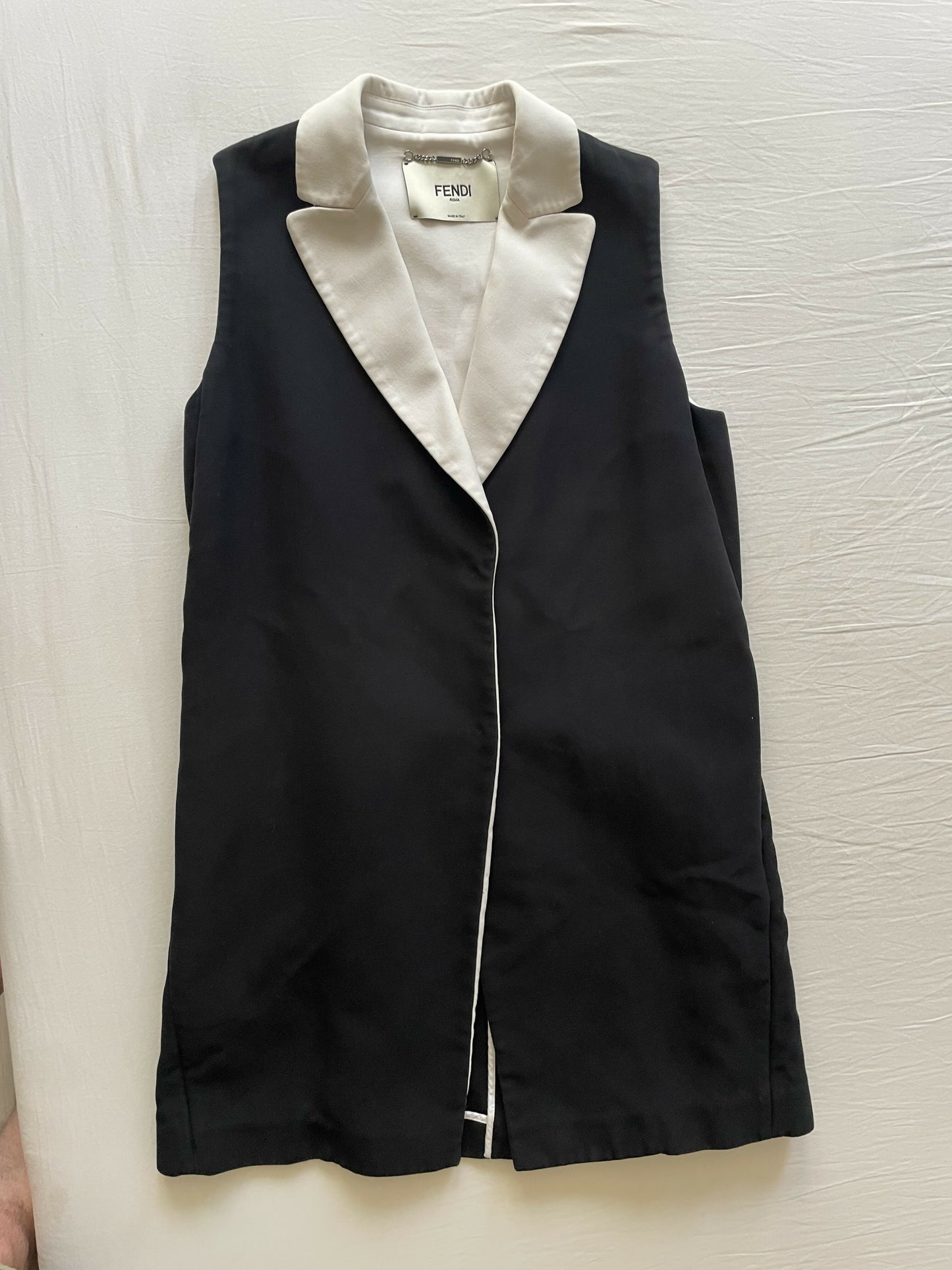 Fendi Sleeveless Long Jacket