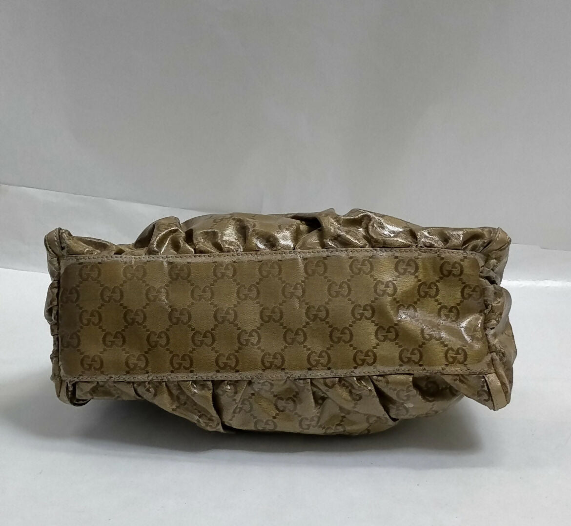 Gucci Gold D-Ring Scrunch Bag