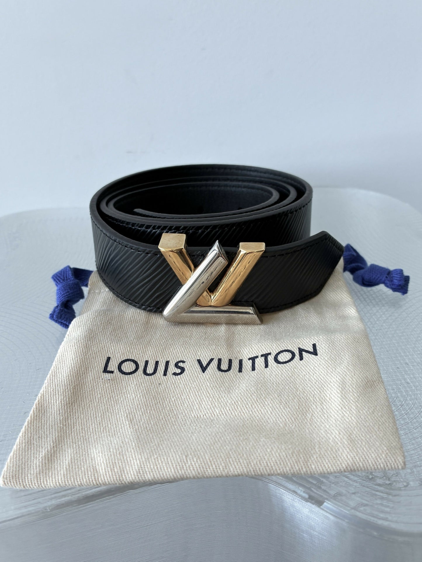 Louis Vuitton Epi Leather Dual-Toned Twist Belt