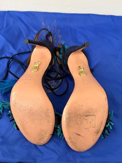 Aquazzura Wild Thing 105 Fringe Sandals