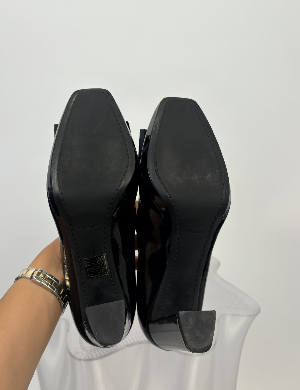 Prada Black Pumps with Bow