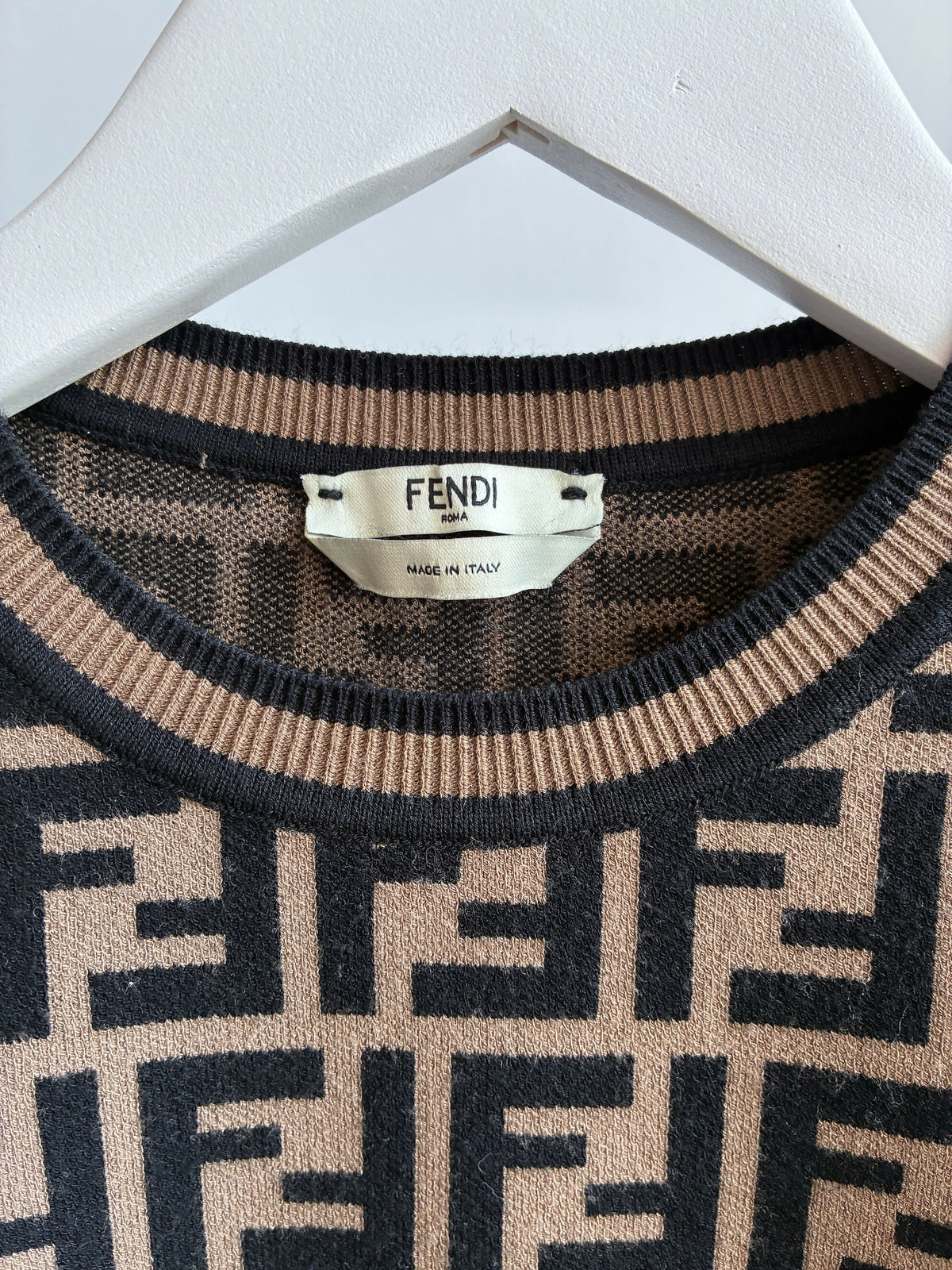 Fendi FF Monogram Knit T-Shirt