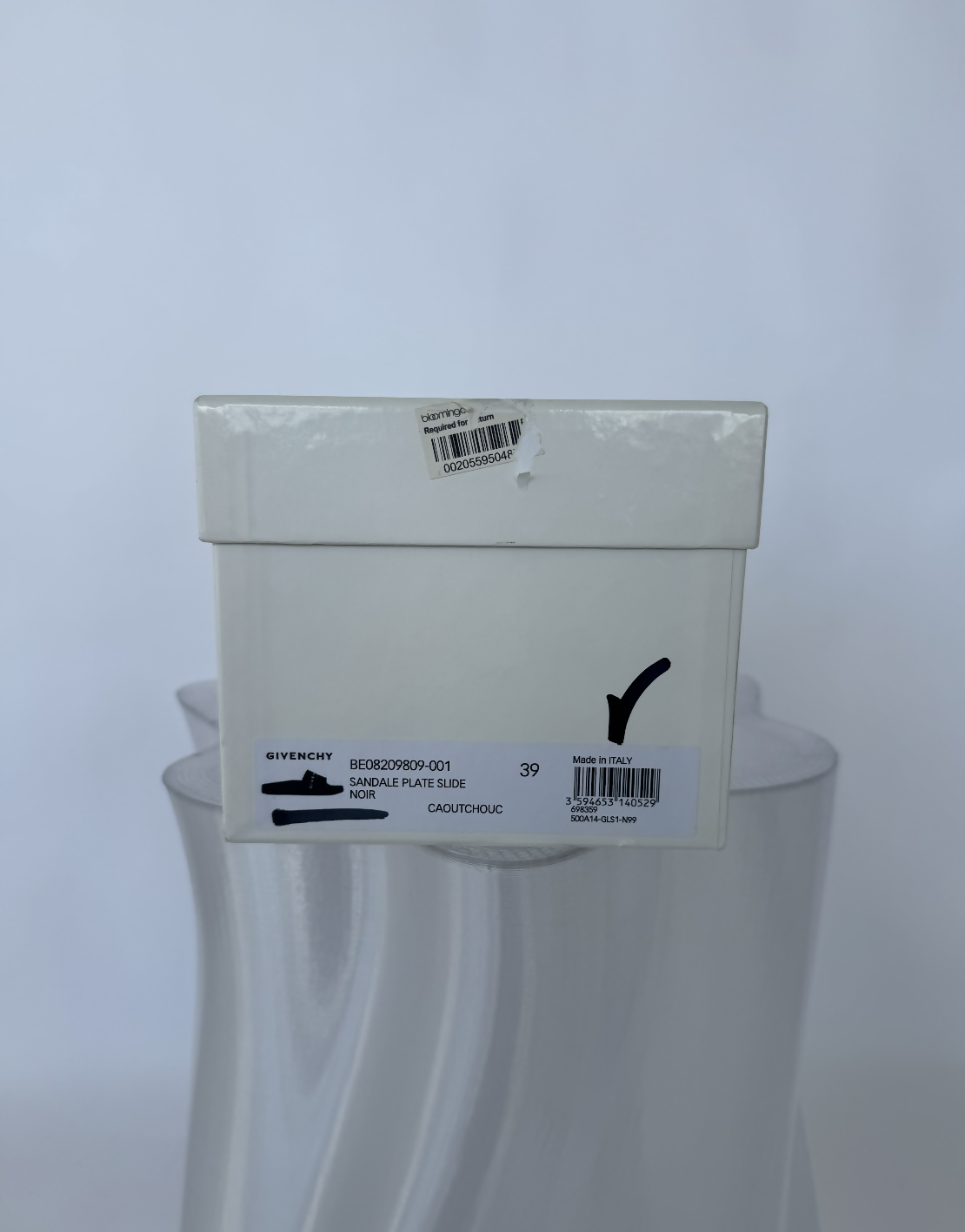 Givenchy Logo-Print Rubber Slide - FULL SET