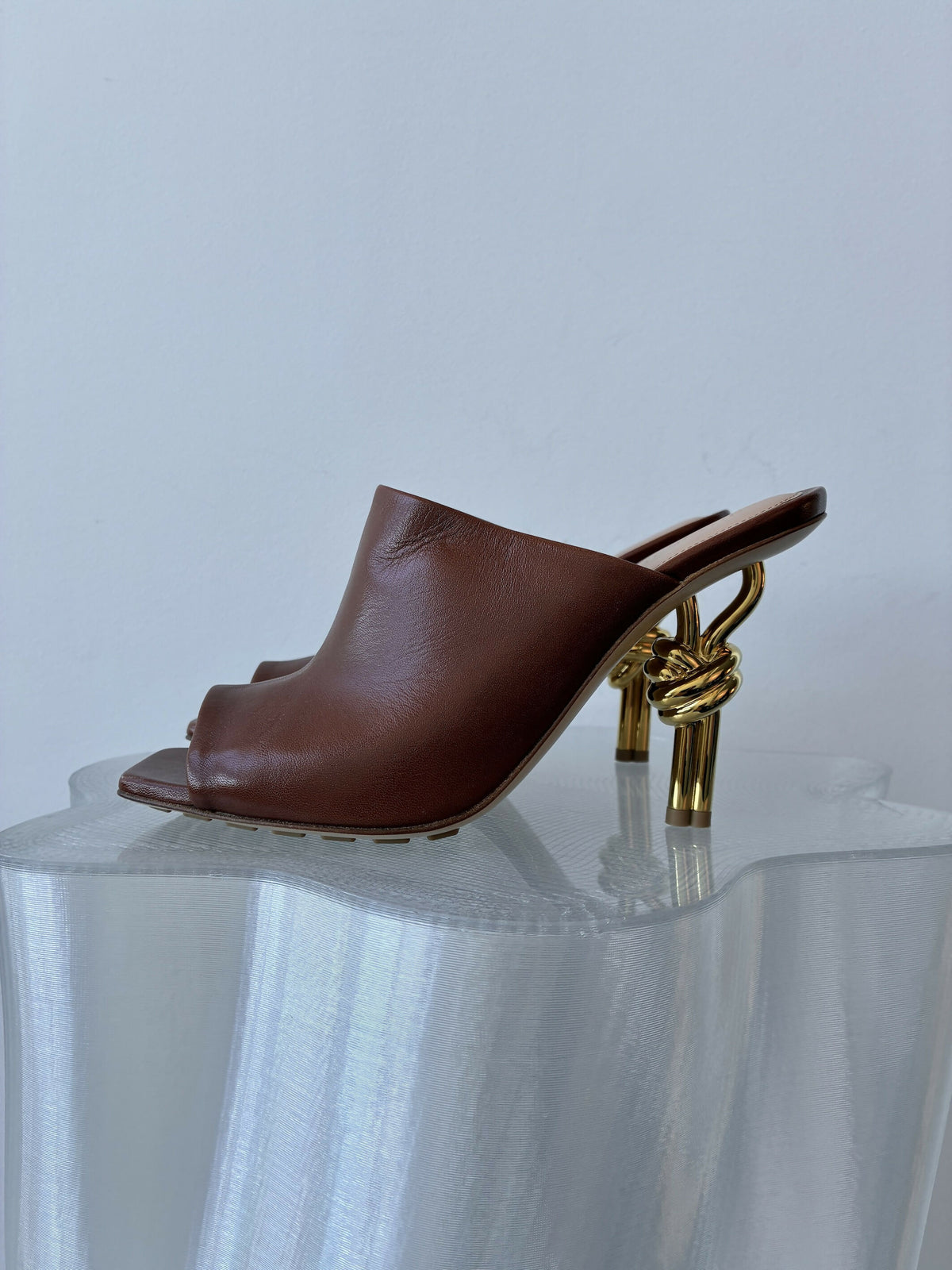 Bottega Veneta Knot Open-Toe Mules