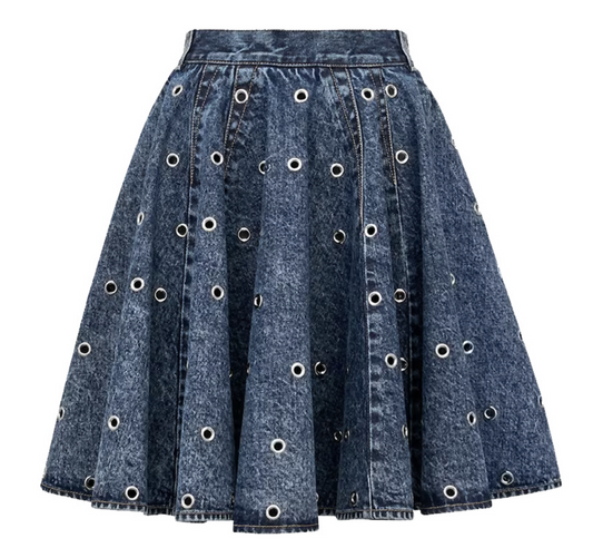 ALAÏA Eyelet Skater Skirt