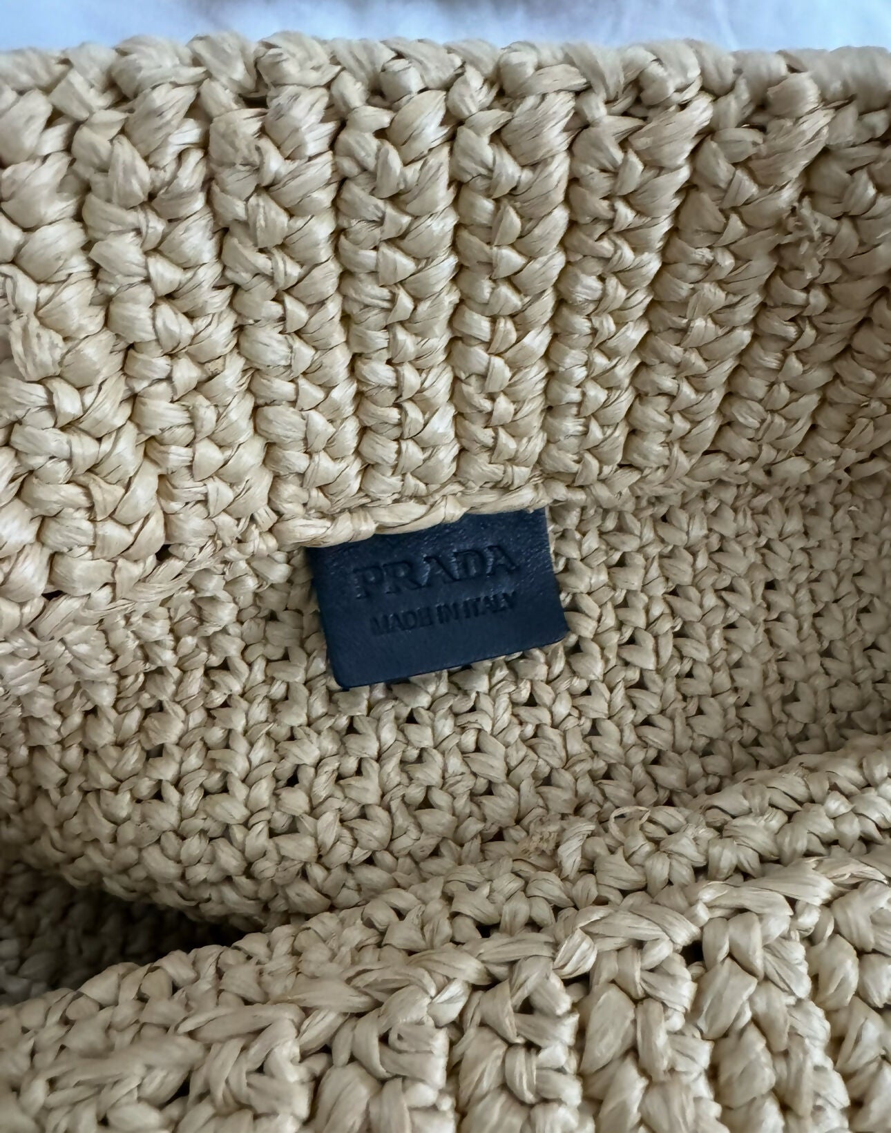 Prada Raffia Tote