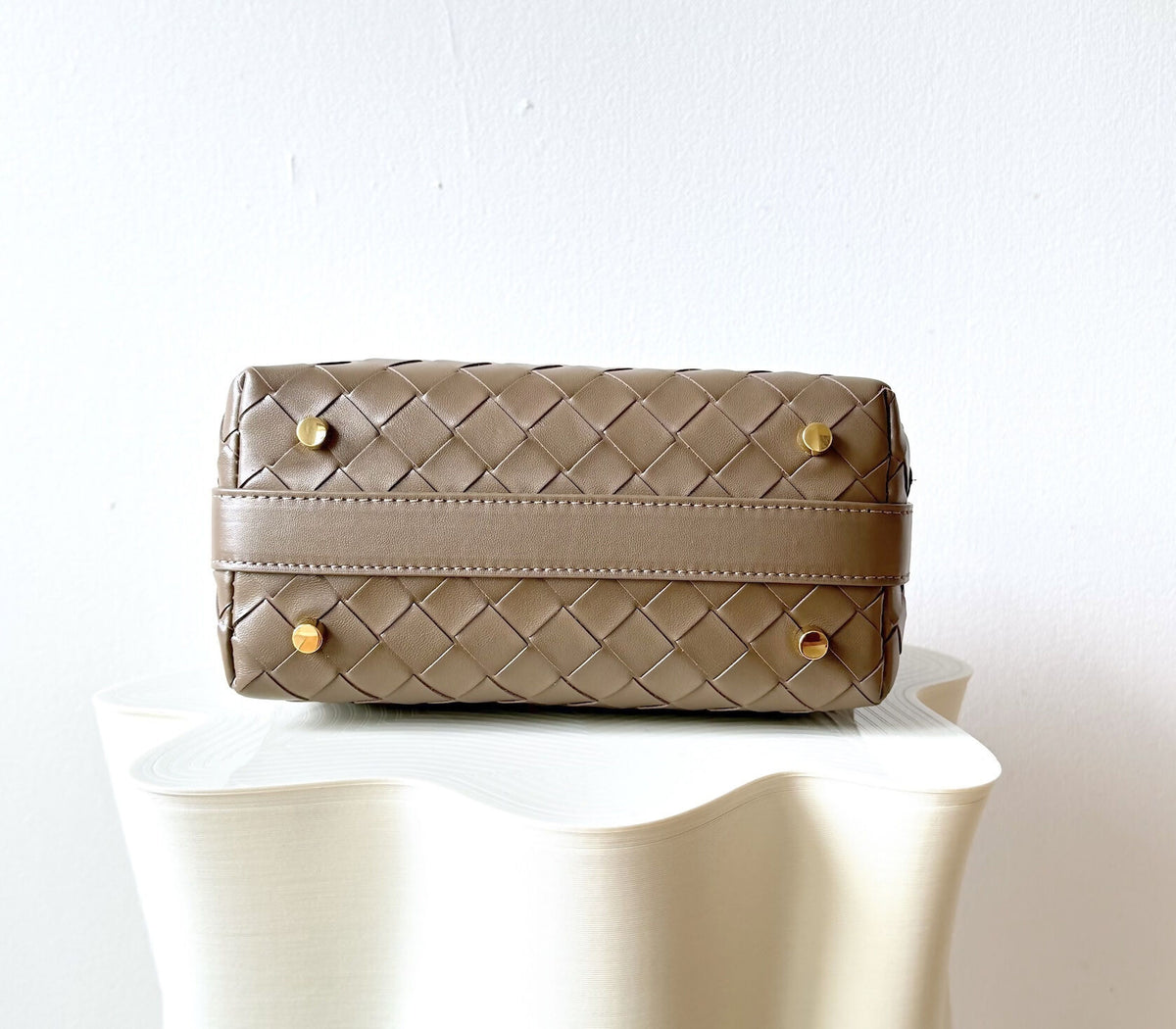 Bottega Veneta Wallace Mini Intrecciato Leather Shoulder Bag - New
