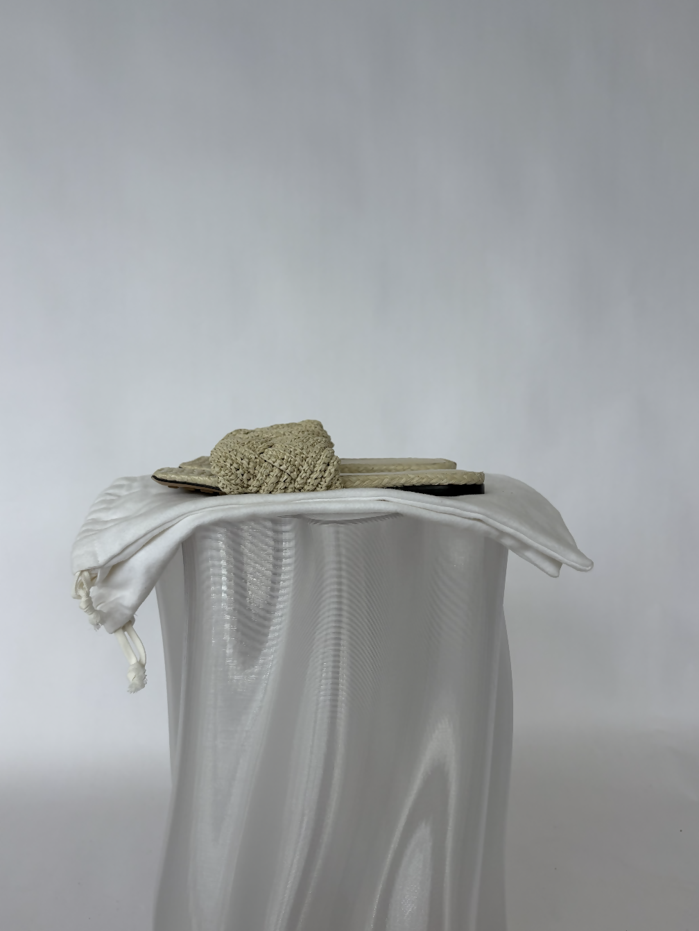 Bottega Veneta Raffia Lido Flat Sandals