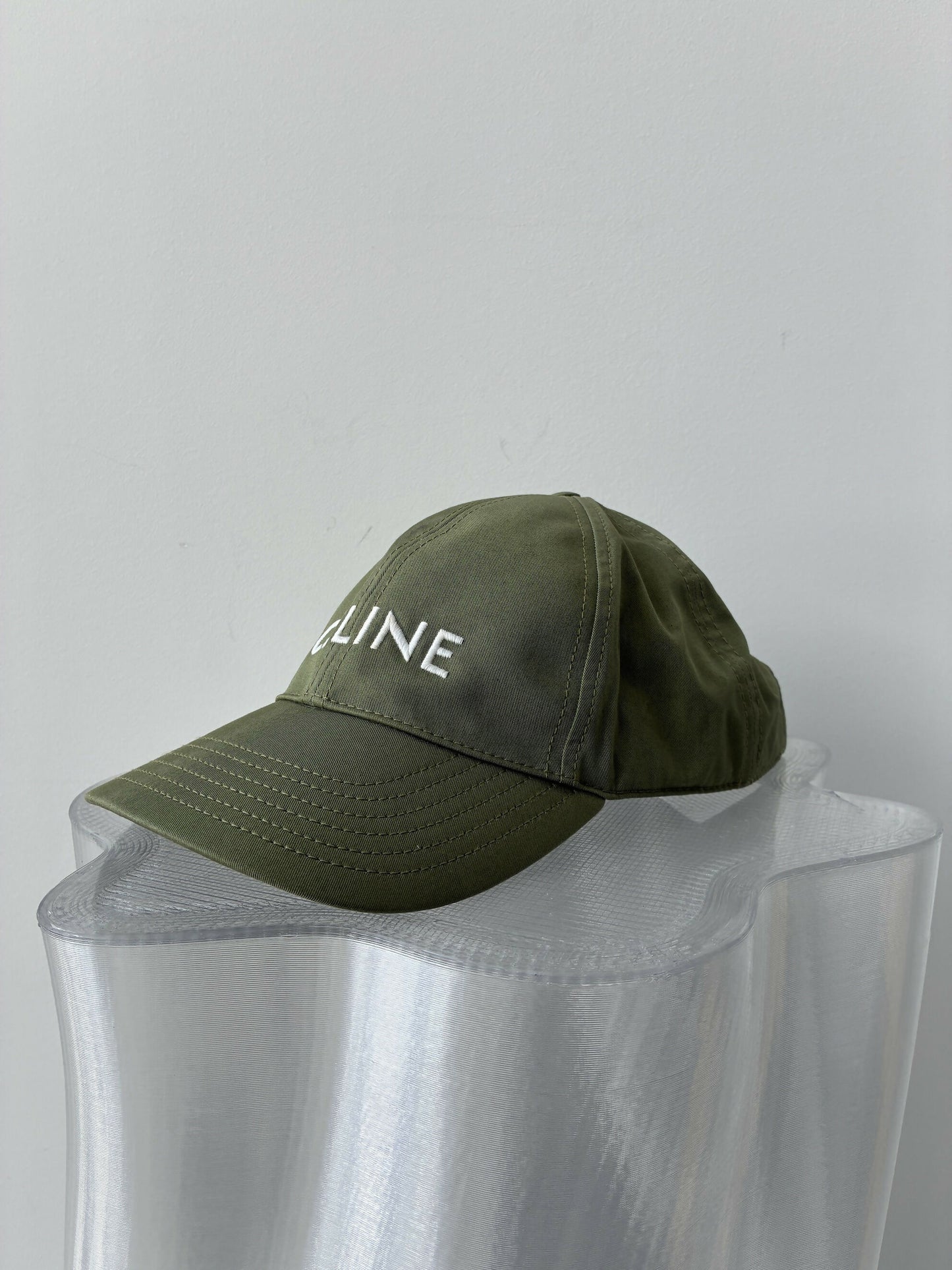 Celine Embroidered Baseball Cap – Green