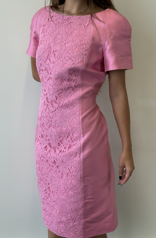 Valentino Pink Silk Dress