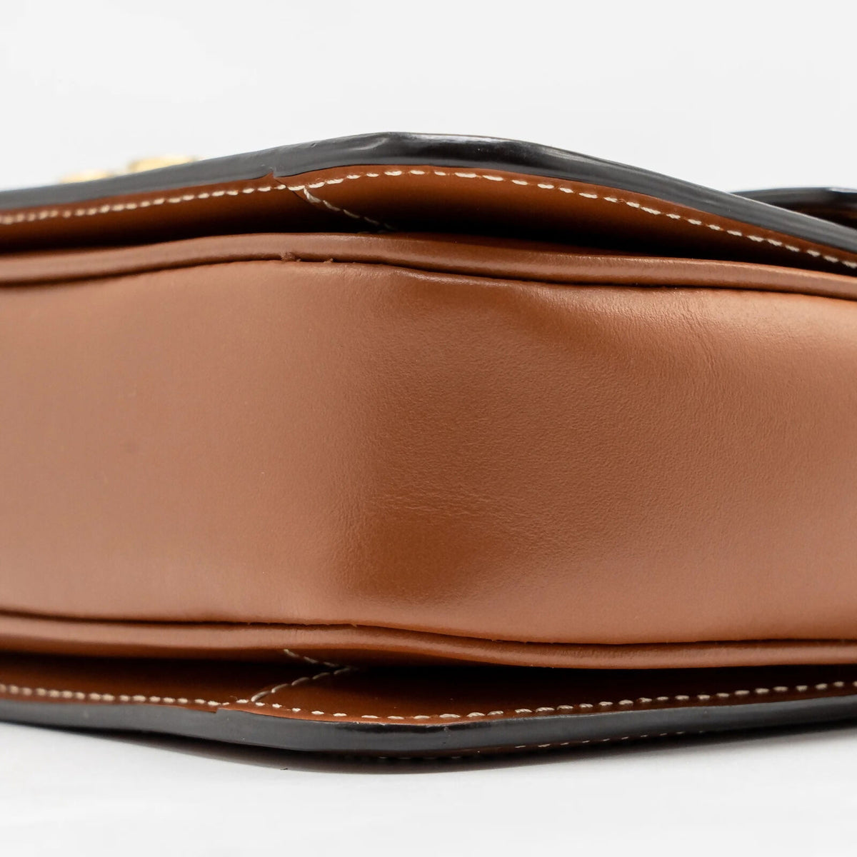 Celine Teen Triomphe Bag Triomphe Calfskin/Canvas Brown
