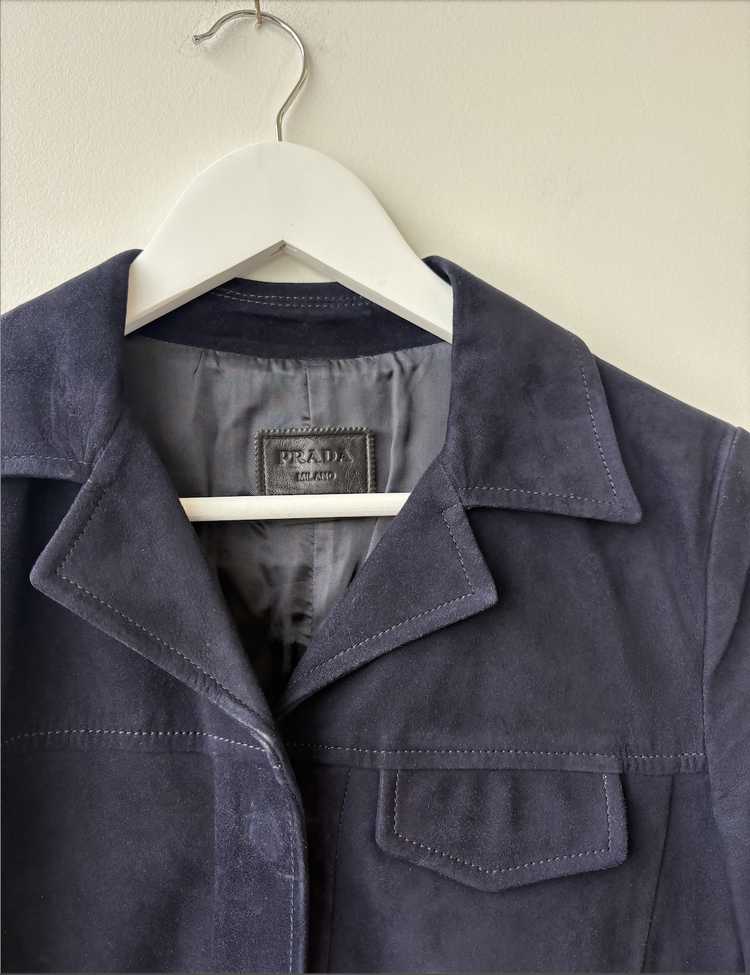 Prada - navy suede dress