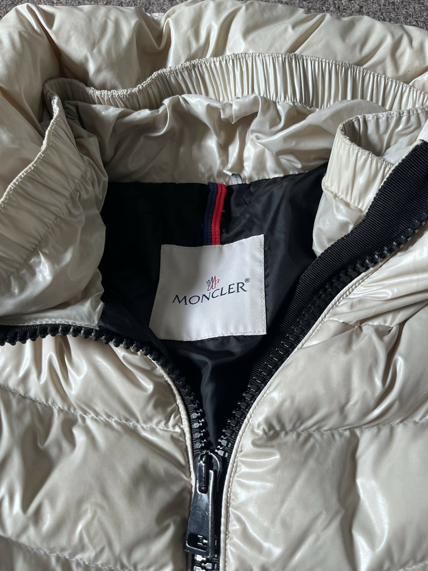 Moncler Cream Down Jacket