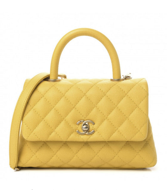 CHANEL Mini Coco Handle - Yellow #25
