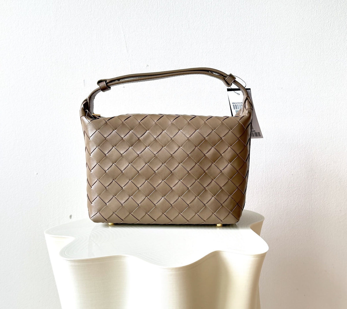 Bottega Veneta Wallace Mini Intrecciato Leather Shoulder Bag - New