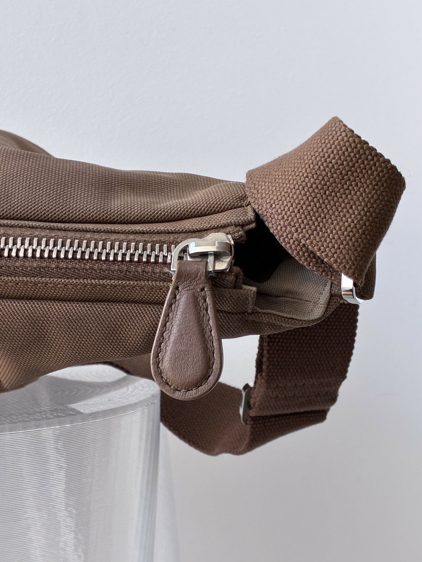 The Row Slouchy Banana Bag in Brown Canvas