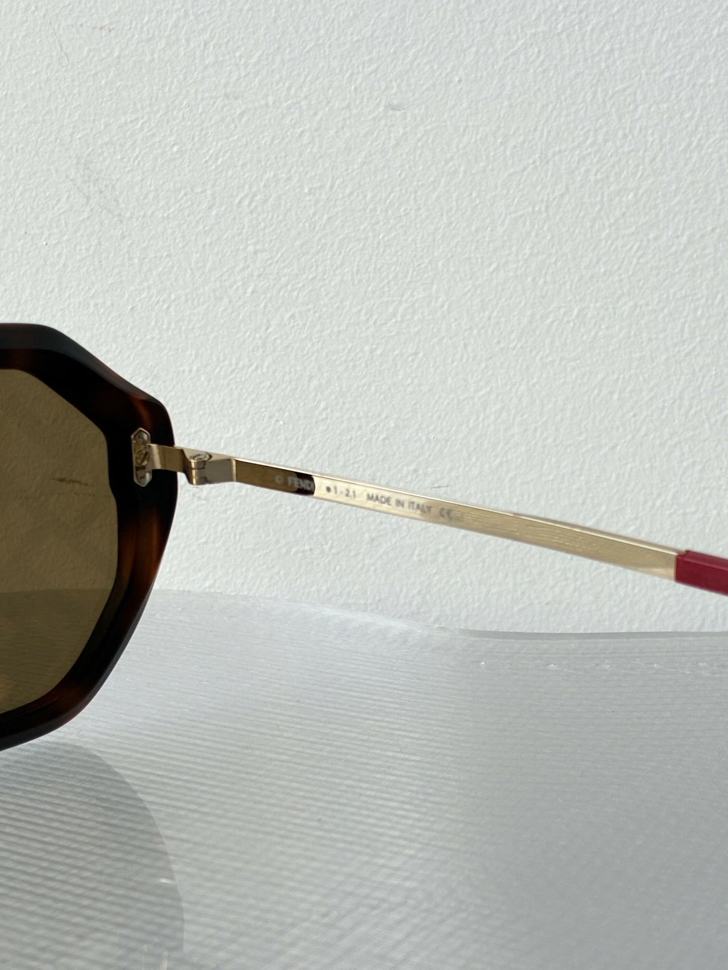 Fendi Eyewear Aviator-Style Logo-Print Sunglasses