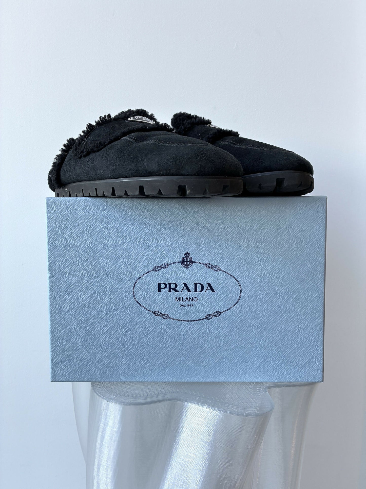 Prada Shearling Lined Mules