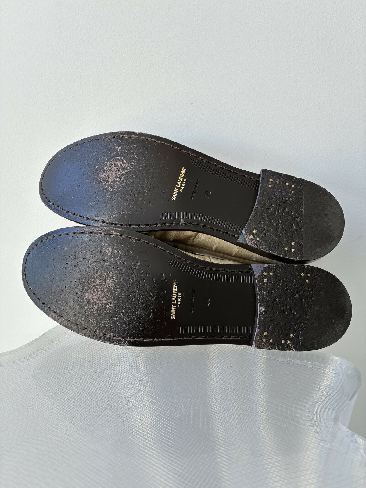 Saint Laurent Le Loafer Eel Leather Penny Loafers