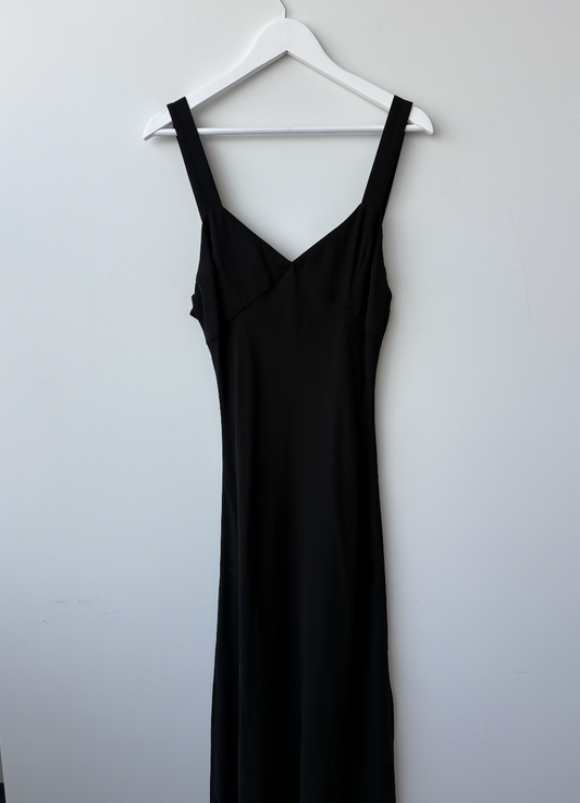 St Agni V Neck Dress with Belted Straps