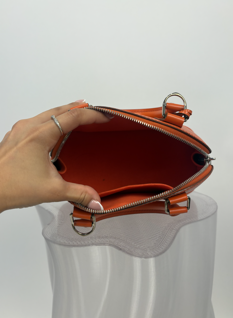 Louis Vuitton Alma BB in Orange Epi Leather - FULL SET