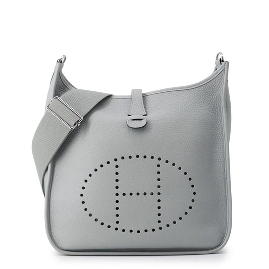 Hermès Evelyne GM 33, Grey Taurillon Clemence Leather