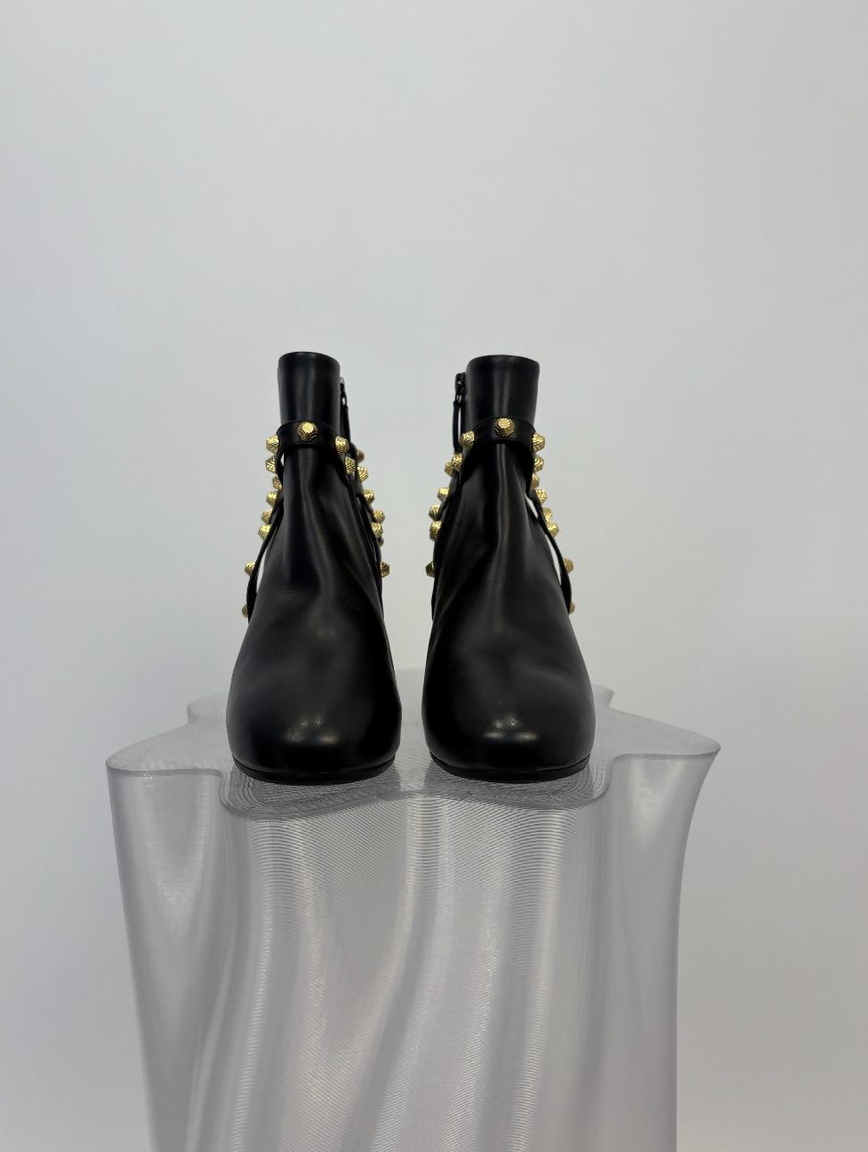 Balenciaga Black Studded Ankle Boot