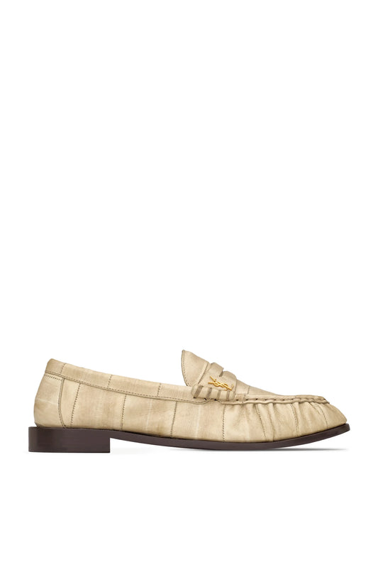 Saint Laurent Le Loafer Eel Leather Penny Loafers