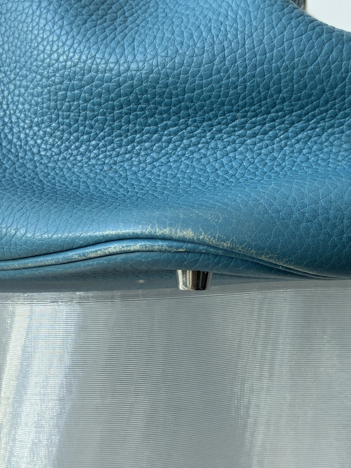 Hermès Picotin 22 MM, Blue Jean Taurillon Clemence Leather