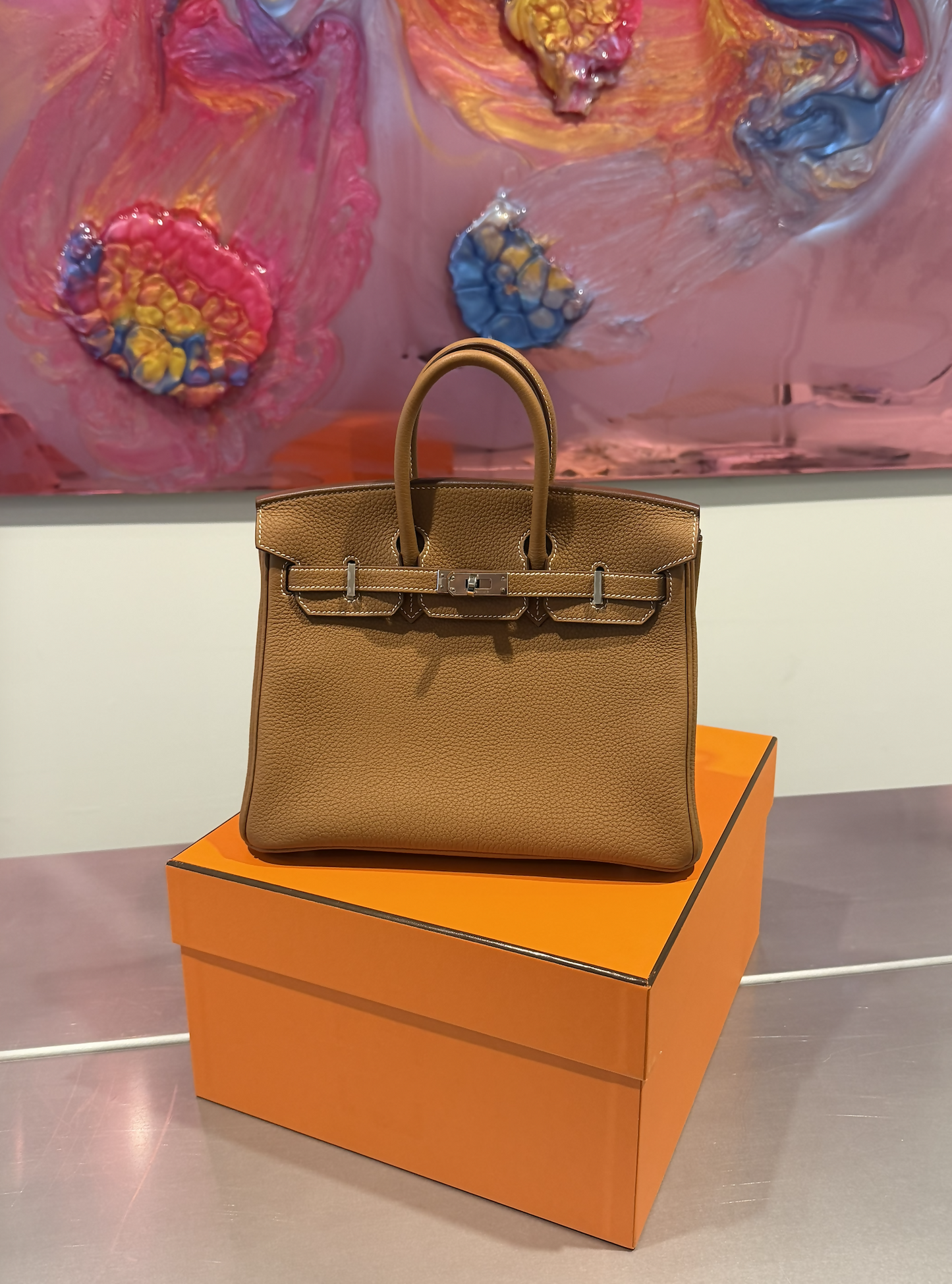 Hermès Birkin 25 – Gold Togo Leather with Palladium Hardware