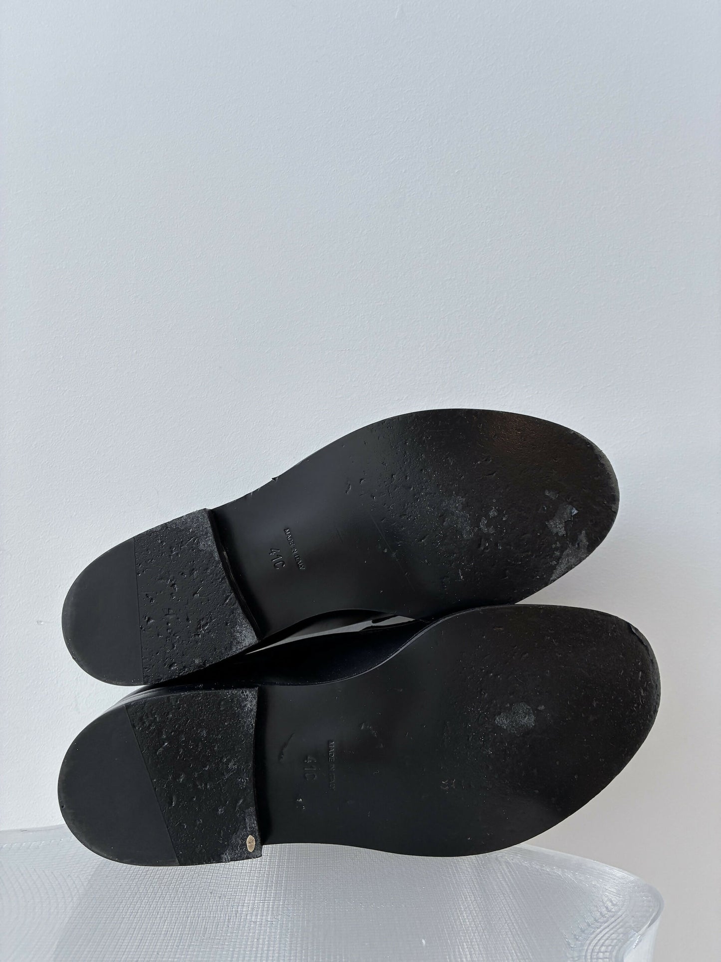 Chanel Black Quilted Leather Loafers - FULL SET