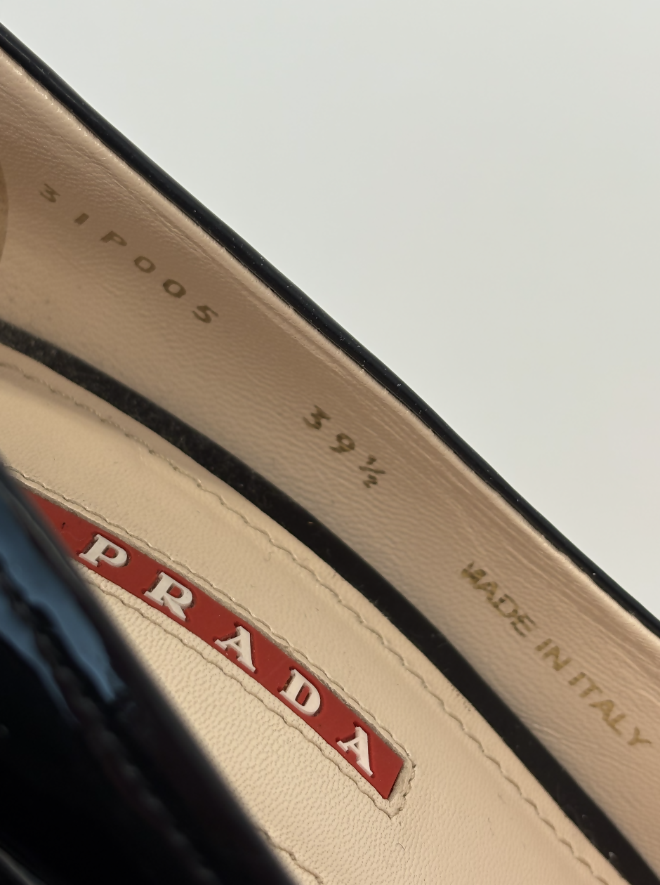 Prada Black Pumps with Bow