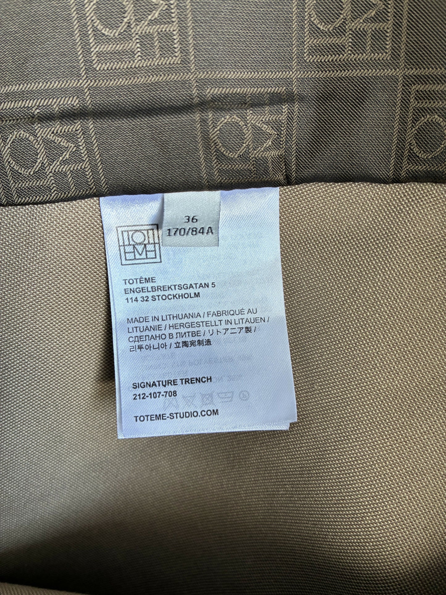 Toteme Signature Trench