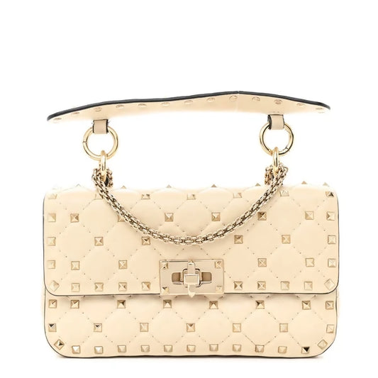 Valentino Garavani Quilted Nappa Rockstud Spike Shoulder Bag