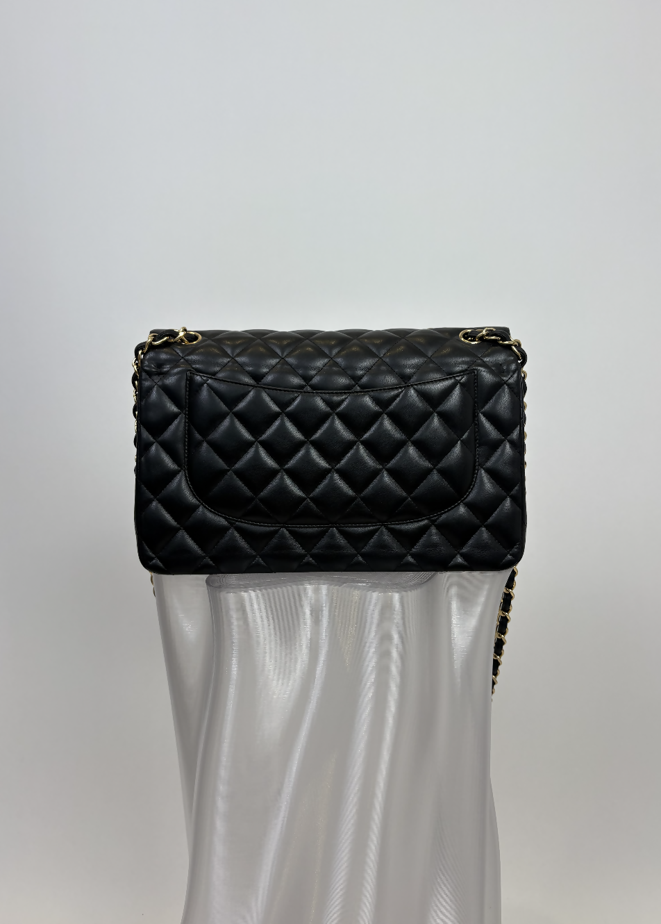 Chanel Jumbo Flap Bag in Black Lambskin