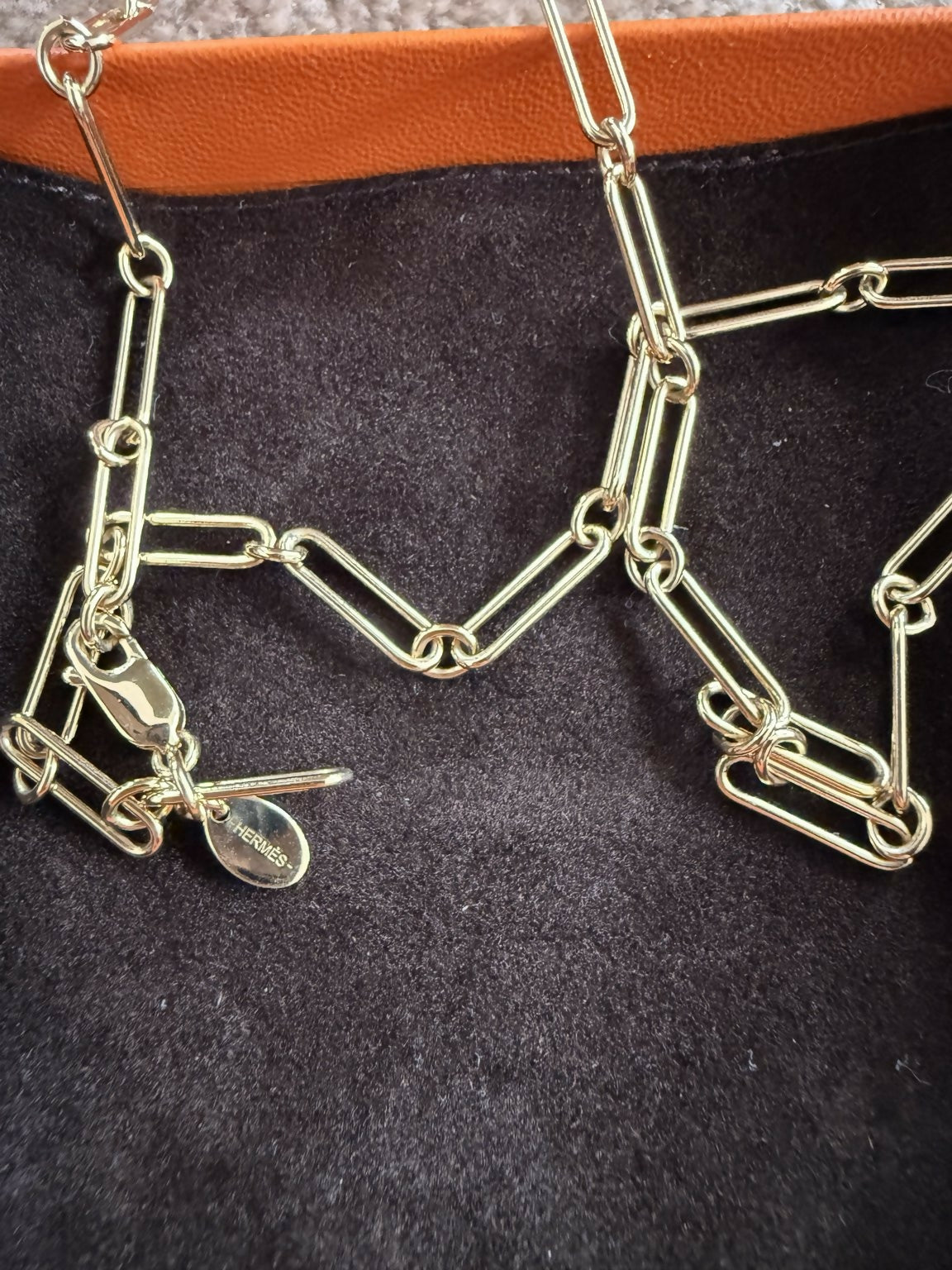 Hermès Curiosité Gold Necklace - Full Set