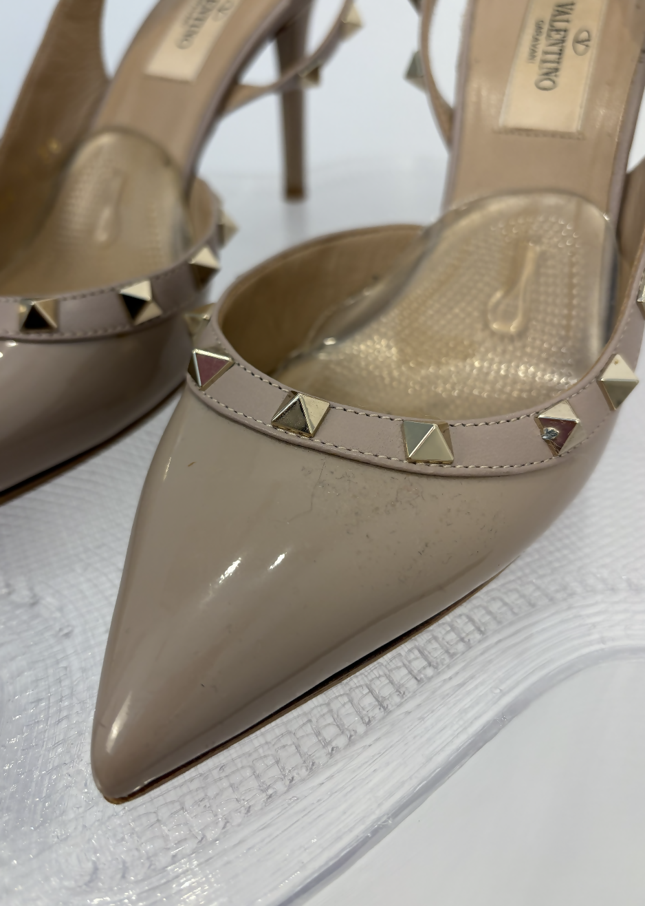Valentino Garavani Rockstud Slingback Pumps