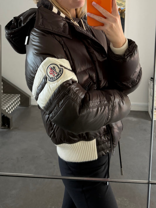 Moncler Maya Down Chocolate Brown Puffer Jacket