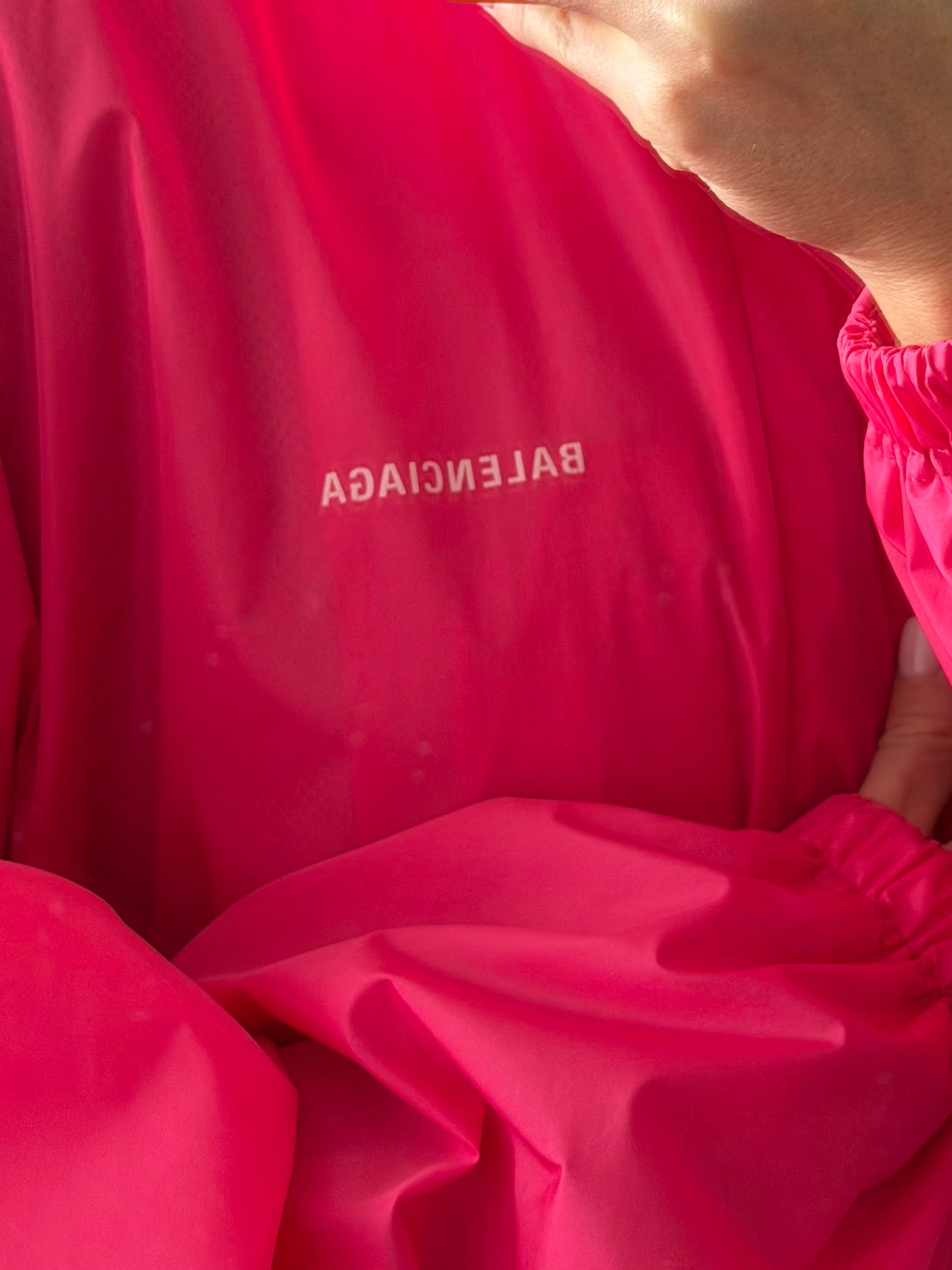 Balenciaga Hot Pink Raincoat