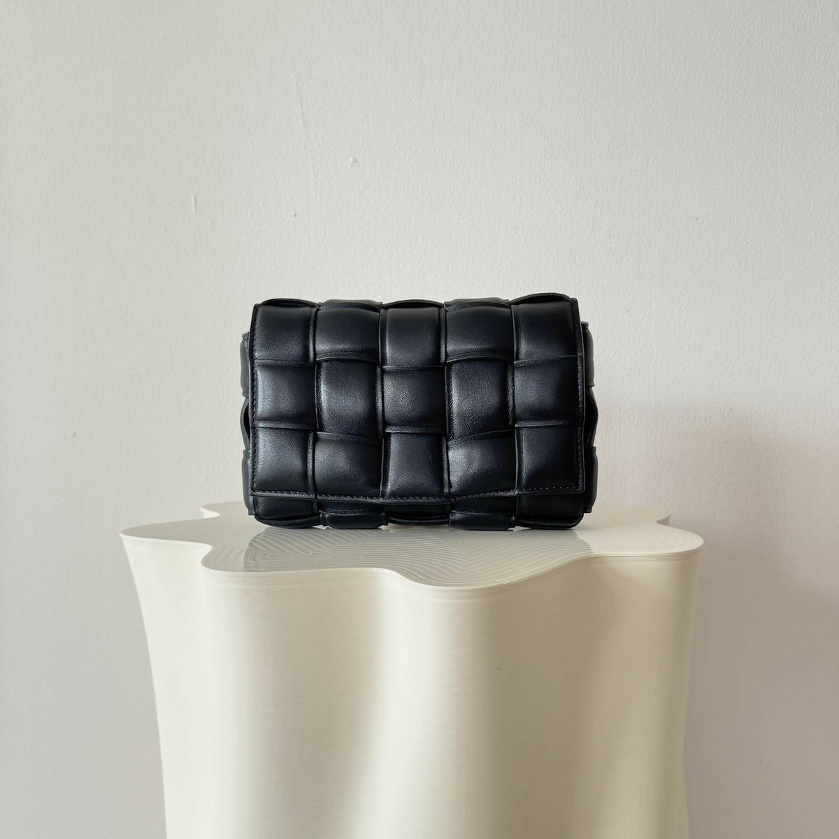 Bottega Veneta Small Padded Cassette Bag Lambskin Black